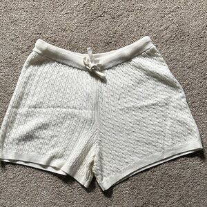 NWT JCrew Cashmere Blend Women's Ivory Knit Shorts Sz XXS